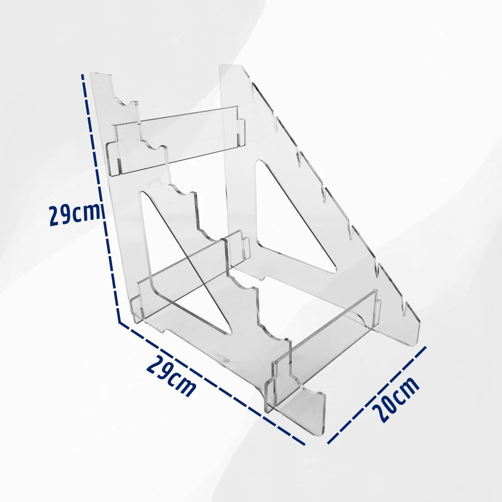 Suporte Acrílico para 7 Facas - Expositor Vertical Organizador