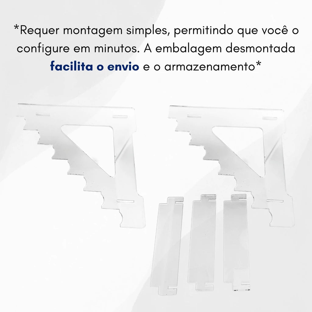Suporte Acrílico para 7 Facas - Expositor Vertical Organizador