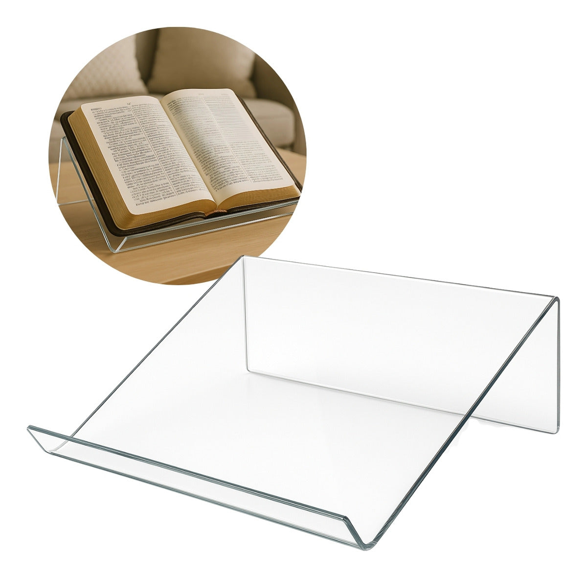 Suporte Acrilico Porta Livro Z Médio Biblia Leitura M