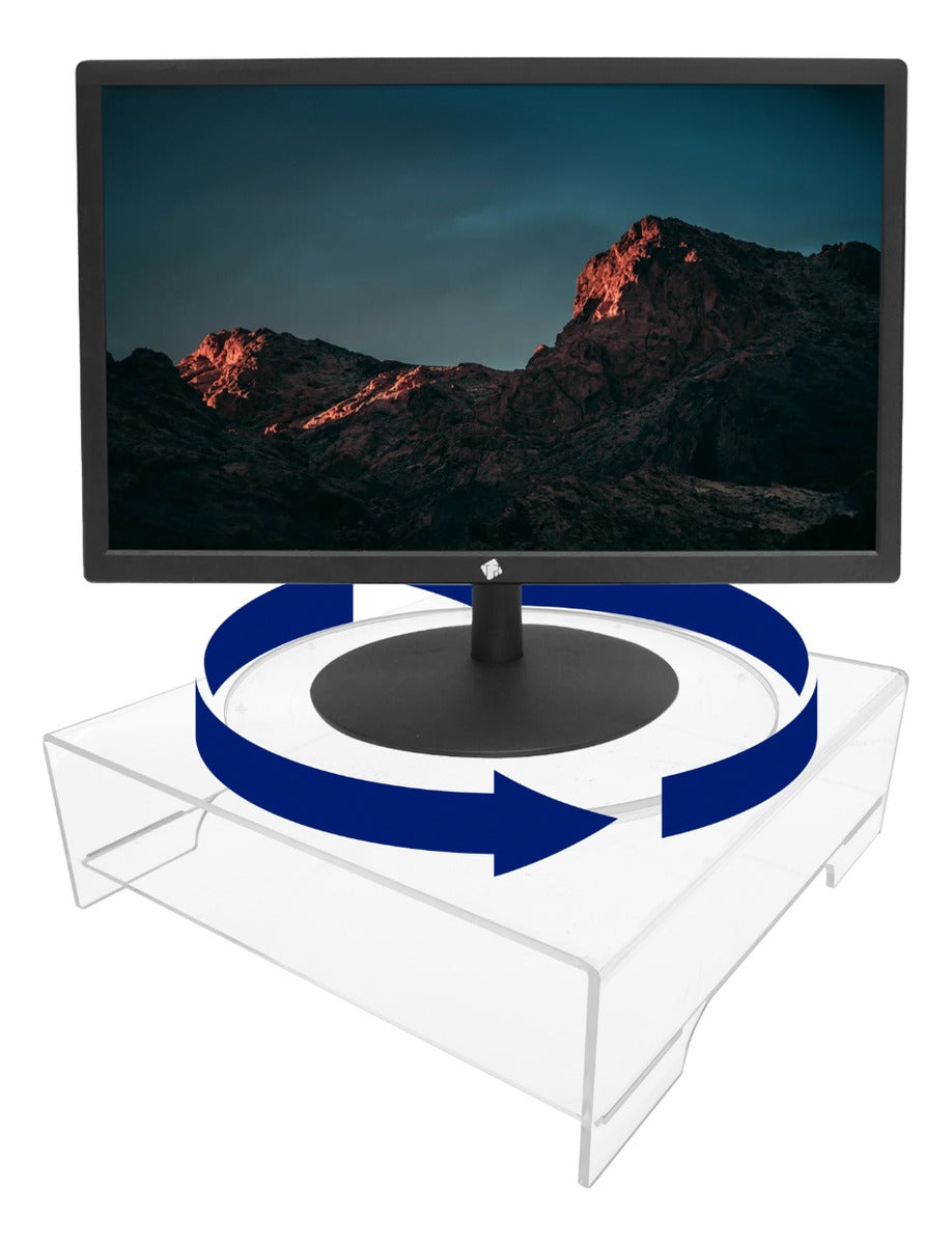 Suporte Monitor Giratorio Acrilico Grande