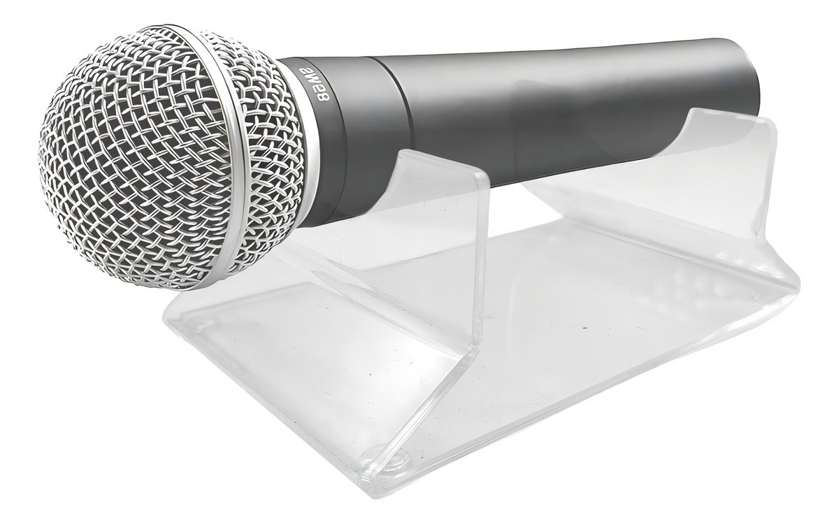 Suporte 1 Microfone Mesa Acrilico