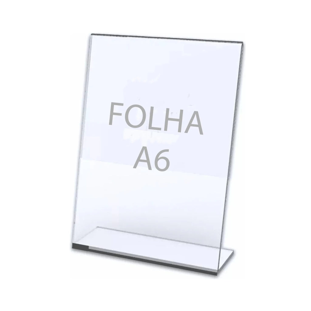 Base Acrilico A6 Porta Retrato Folheto