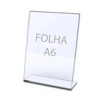 Base Acrilico A6 Porta Retrato Folheto