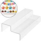Expositor Acrílico 2 Degraus para Doces e Decoração – 33cm