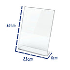 Expositor A4 Cristal Balcão Pix Menu Cardápio Avisos