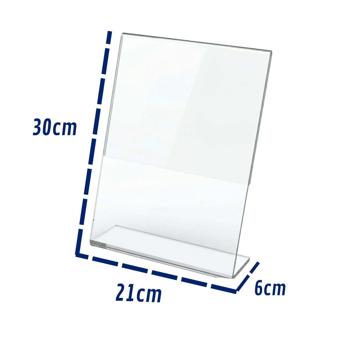 Expositor A4 Cristal Balcão Pix Menu Cardápio Avisos