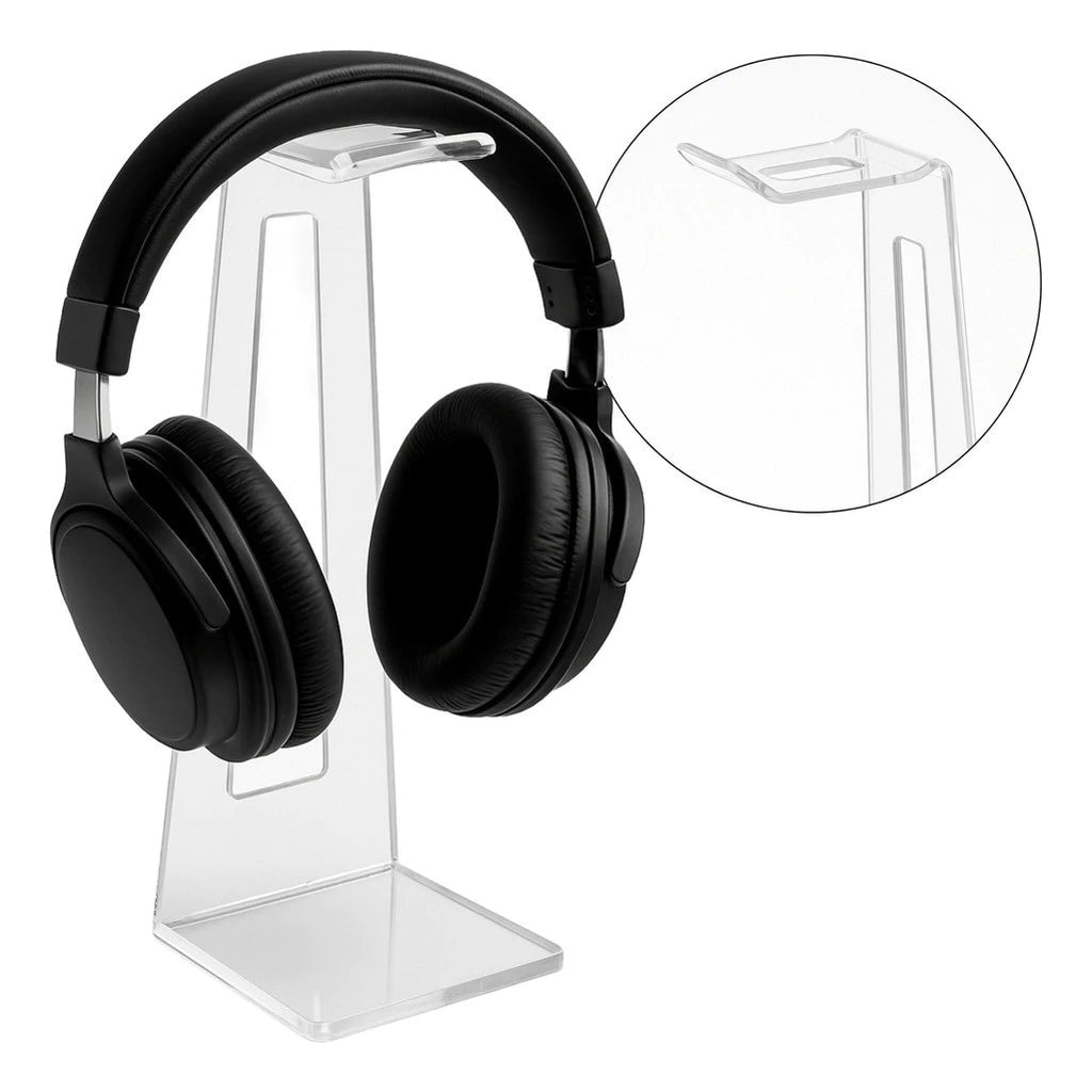 Suporte Acrílico para Headset de Mesa – Design Moderno e Minimalista