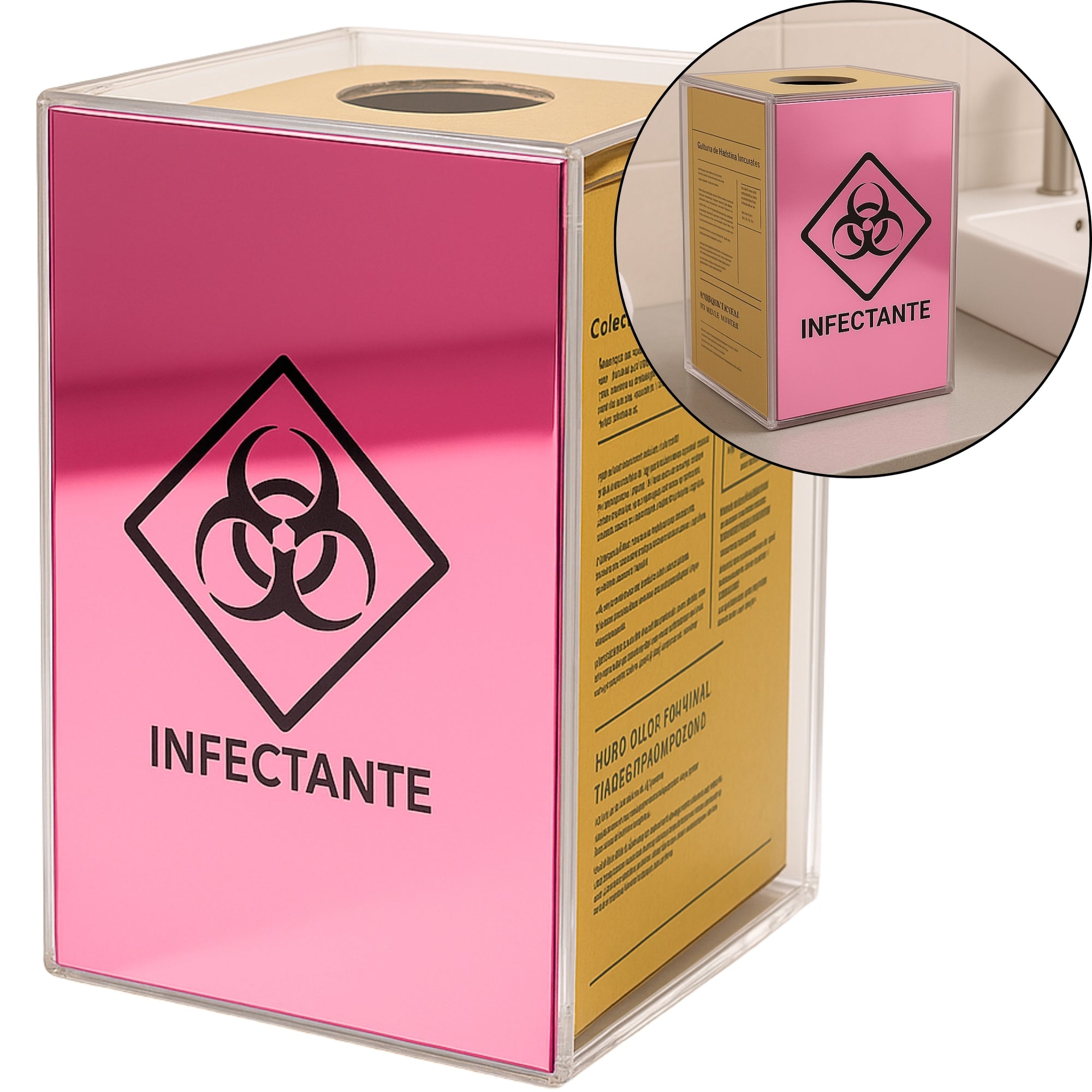 Organizador Caixa Coletora Descarpack 3l Parede Mesa Balcão