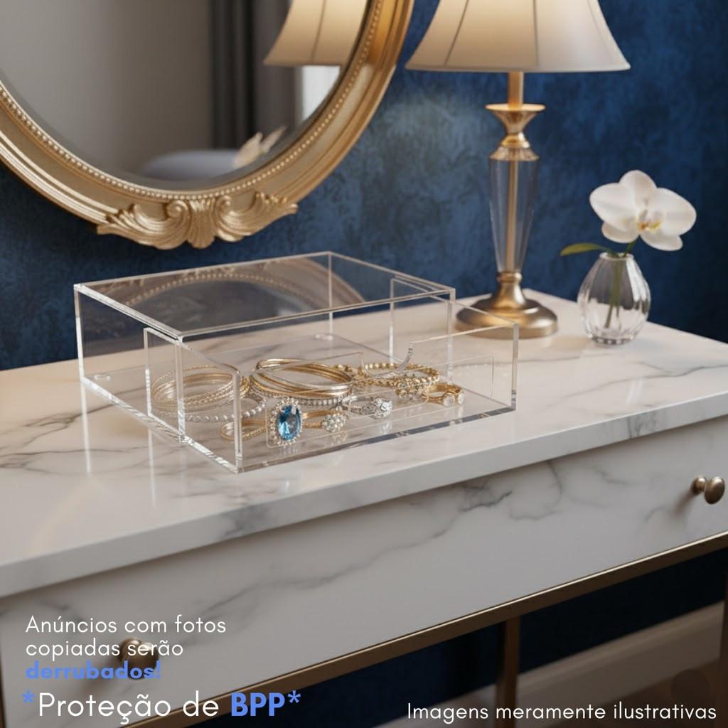 Caixa Porta Óculos Transparente Luxo Design Moderno Organização Residencial Proteção Lentes Acessórios Ópticos Armazenamento Seguro Estilo Minimalista Uso Diário Exposição Elegante Bancada Gaveta Closet Quarto Escritório Durabilidade Acabamento Premium