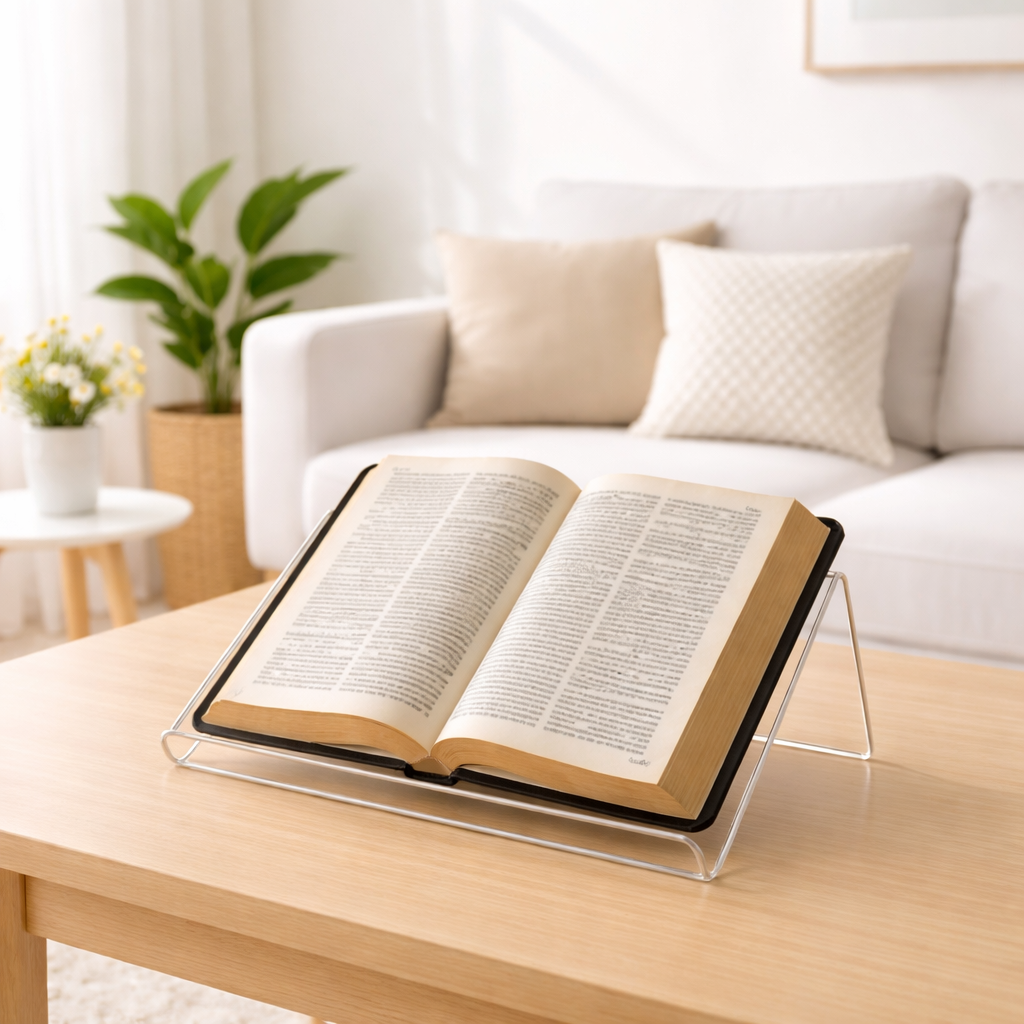 Suporte Acrilico Porta Livro Z Médio Biblia Leitura M