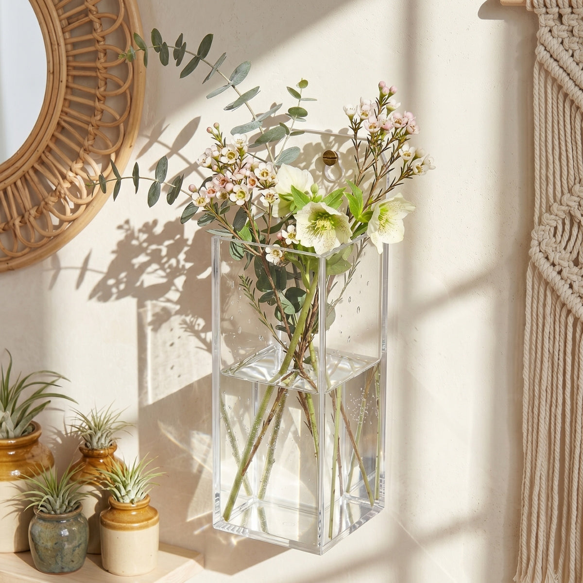Vaso Parede Flores Plantas Suspenso Decoração Arranjo
