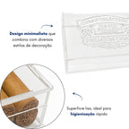 Caixa Umidor Acrílico para Charutos Premium 22x15cm Luxo