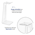 Suporte Acrílico para Headset de Mesa – Design Moderno e Minimalista