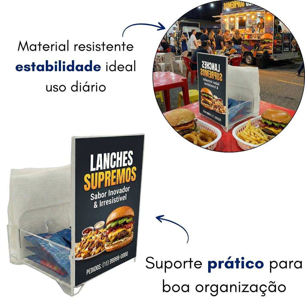 Porta Guardanapo Sache Organizador Mesa Comercial Restaurante Lanchonete Cafeteria Bar Cozinha Praticidade Higiene Exposição Elegante Design Moderno Armazenamento Acessórios Alimentação Atendimento Profissional Diário Estrutura Estilo Bancada Balcão