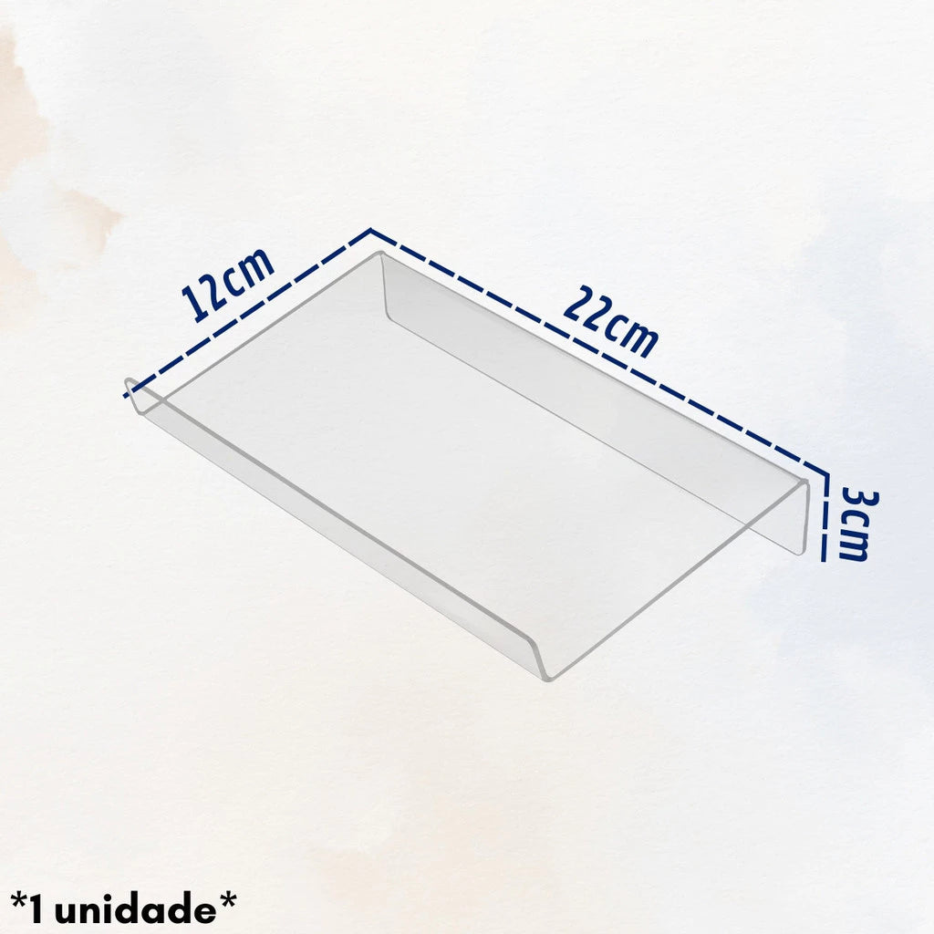 Divisória de Gavetas Acrílico Modular 22x12cm para Organização de Temperos
