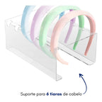 Expositor Acrílico para Tiara e Arcos 20x13x9cm Transparente