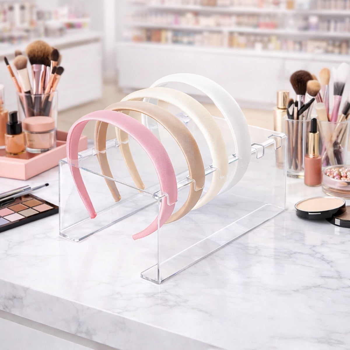 Expositor Acrílico para Tiara e Arcos 20x13x9cm Transparente