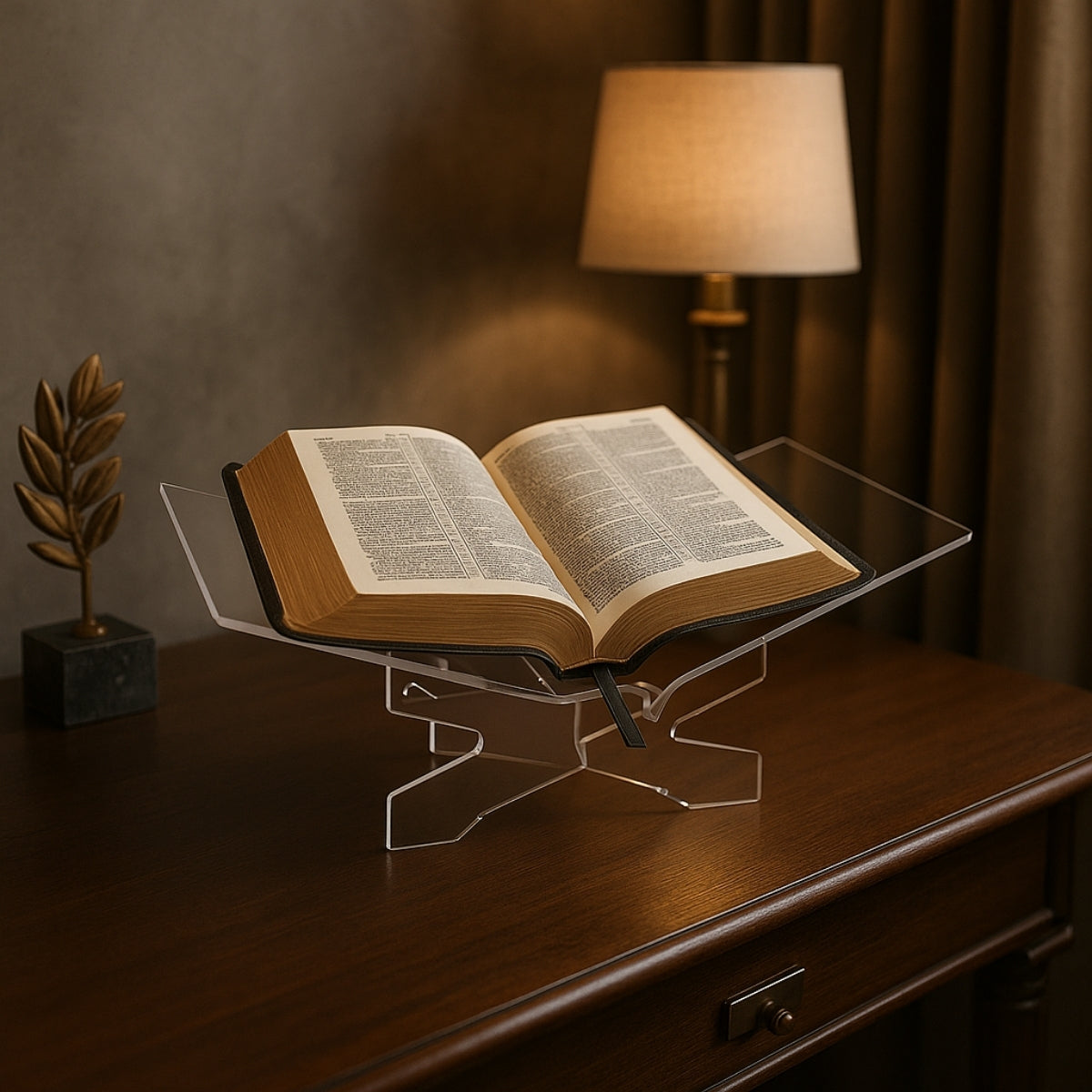 Suporte Acrílico Premium para Bíblia Grande Altar Culto Igreja