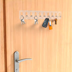Porta Chave de Parede Acrílico 10 Ganchos Transparente e Moderno