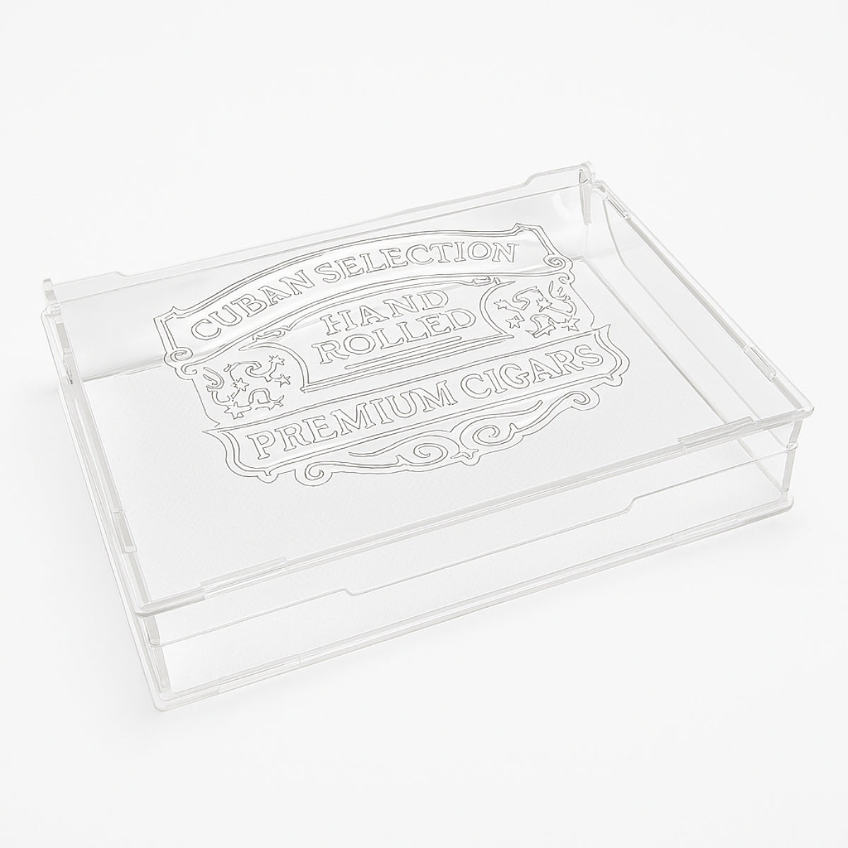 Caixa Umidor Acrílico para Charutos Premium 22x15cm Luxo