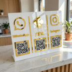 Placa Loja Balcão Qr Code Pix Whatsapp Instagram Pagamento