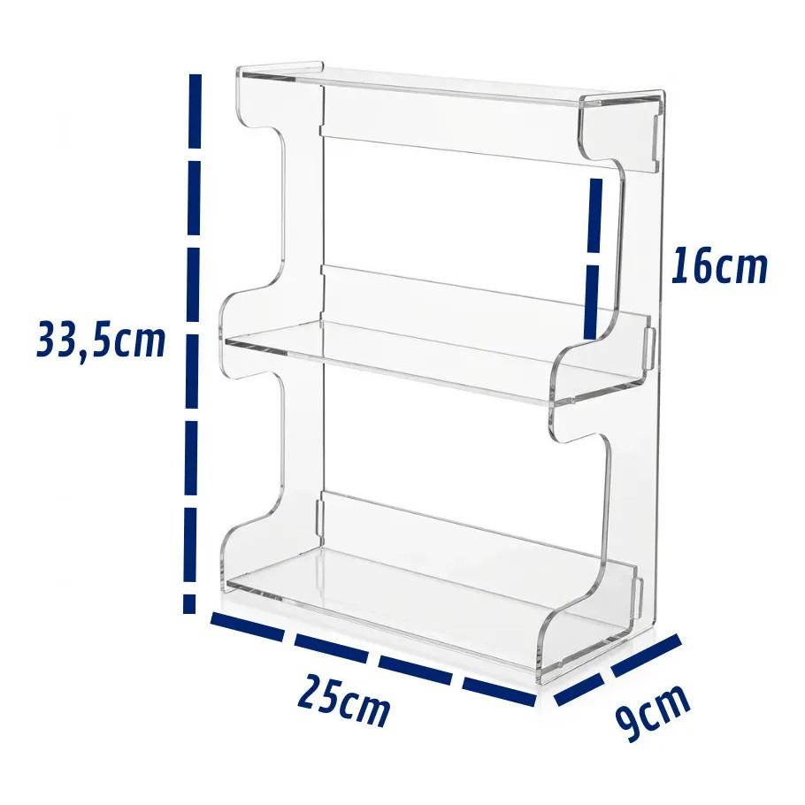 Suporte Organizador Temperos Cozinha Bancada PrateleiraMultiuso Nicho Compacto Casa Moderna Mantém Ingredientes Visíveis Arrumados Decoração Funcional Cozinha Gourmet Armazenamento Sal Pimenta Ervas Molhos