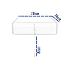 Bandeja de Sofá Acrílica P 10x20cm – Compacta, Elegante e Funcional