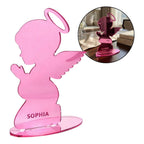 5 Pçs Lembrancinha Anjinho Personalizado Nome Bebê Batizado Enfeite Festa Nascimento Chá Fraldas Presente Criativo Decoração Quarto Menino Menina Detalhes Fofos Original Luxo Exclusivo Tema Angel Coleção Artesanal Elegante Charmoso Inesquecível Recordação