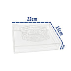 Caixa Umidor Acrílico para Charutos Premium 22x15cm Luxo