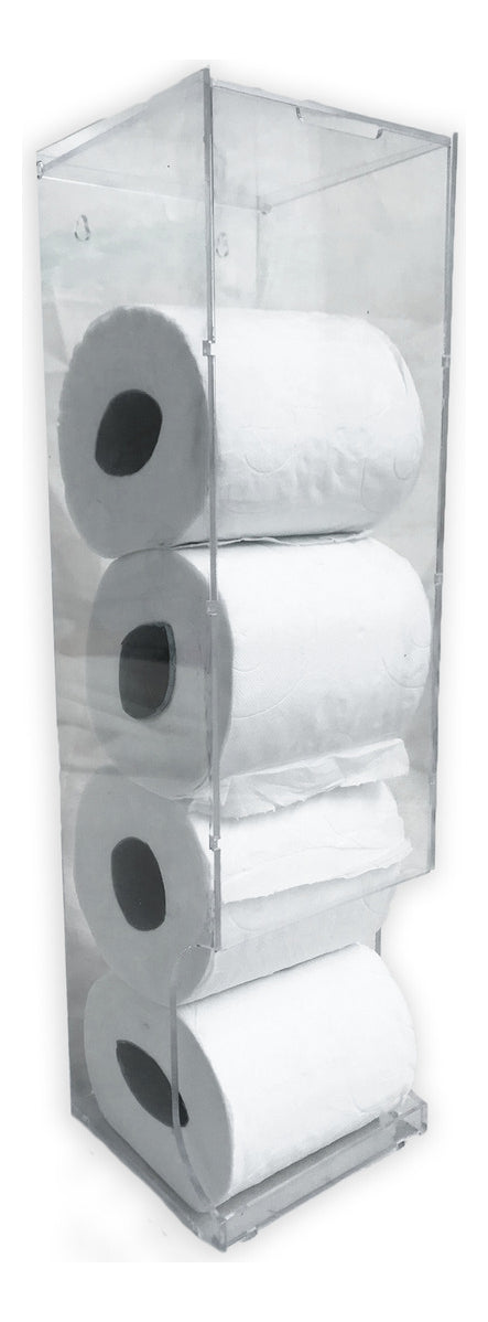 Porta Papel Higienico Parede Acrilico 5 Rolos