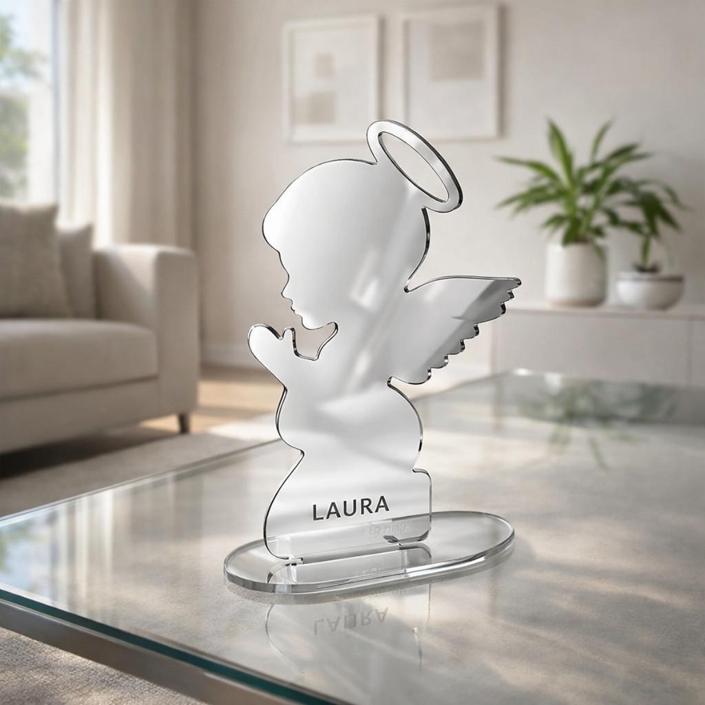 5 Pçs Lembrancinha Anjinho Personalizado Nome Bebê Batizado Enfeite Festa Nascimento Chá Fraldas Presente Criativo Decoração Quarto Menino Menina Detalhes Fofos Original Luxo Exclusivo Tema Angel Coleção Artesanal Elegante Charmoso Inesquecível Recordação