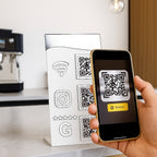 Qr Code Wifi Instagram Google Display Balcão Plaquinha Mesa