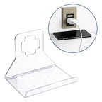 Base Celular Carregador Tomada Parede Suporte Acrílico