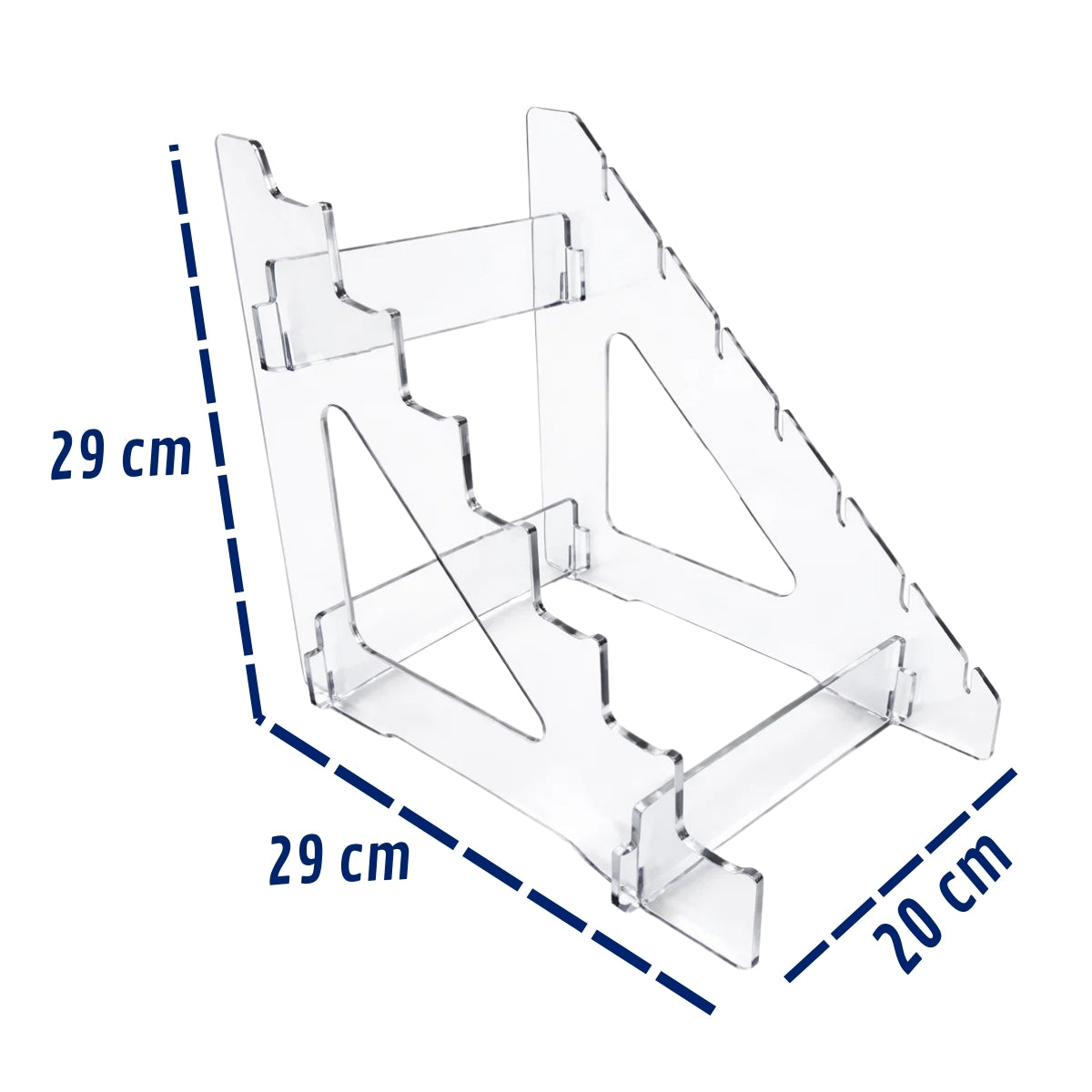 Suporte Acrílico para 7 Facas - Expositor Vertical Organizador
