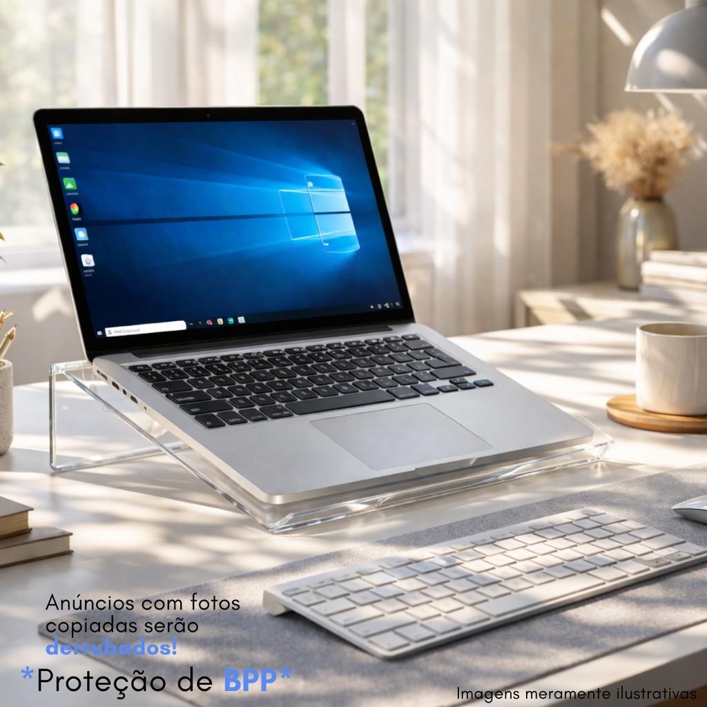 Suporte Notebook Acrílico Computador Ergonômico Apoio Laptop