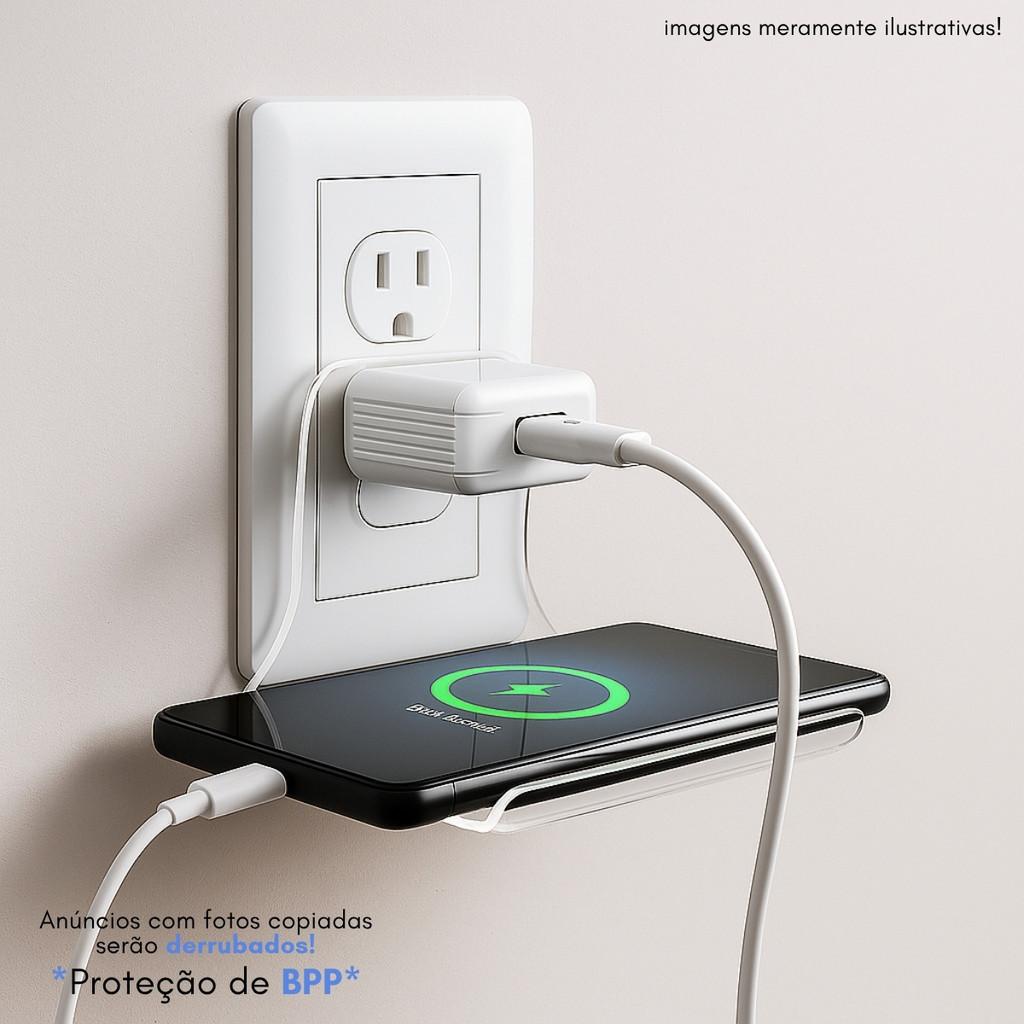 Base Celular Carregador Tomada Parede Suporte Acrílico