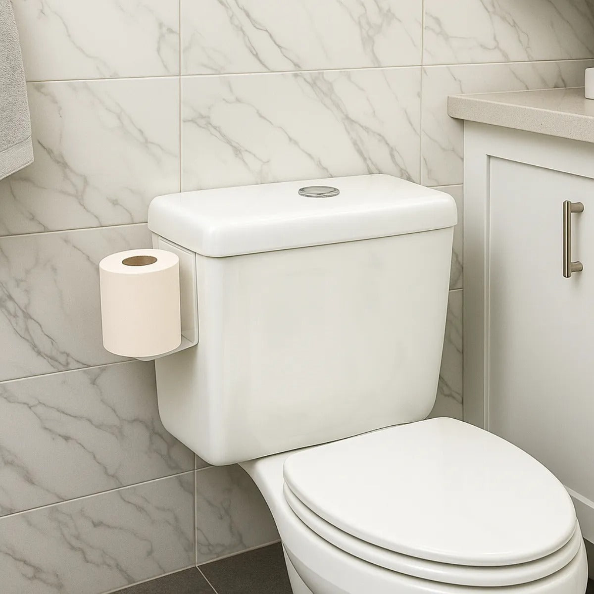 Porta Papel Caixa Acoplada Higiênico Privada Banheiro Lavabo