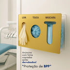Organizador Luva Touca Máscara Acrílico Dispenser Epi Luxo