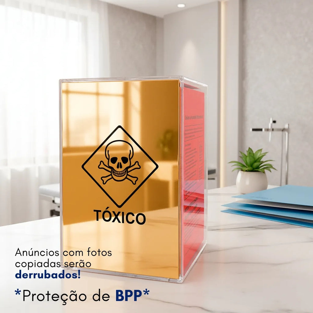 Caixa Coletora Descarpack Suporte Tóxico 3l Parede Mesa