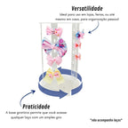 Expositor Giratório Laço Suporte Presilhas Bico Porta Tiaras