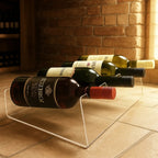 Porta 4 Garrafas Vinho Suporte Expositor Design Moderno