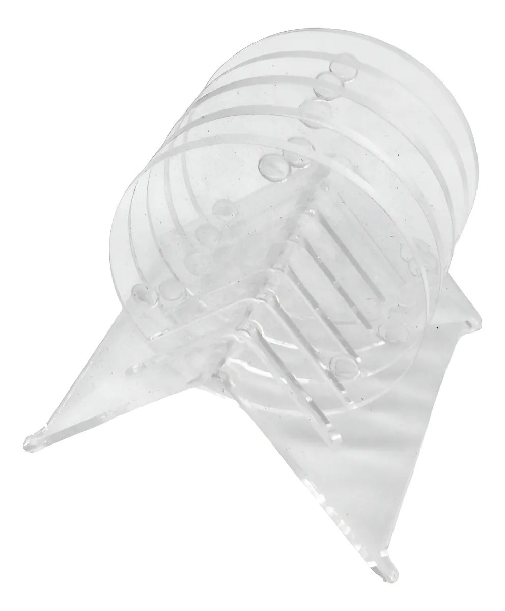 Jogo 6 Bolachas Porta Copo Acrílico Redondo Suporte