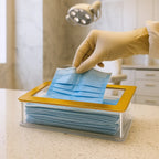 Porta Mascara Descartavel Suporte Organizador Mesa Acrílico