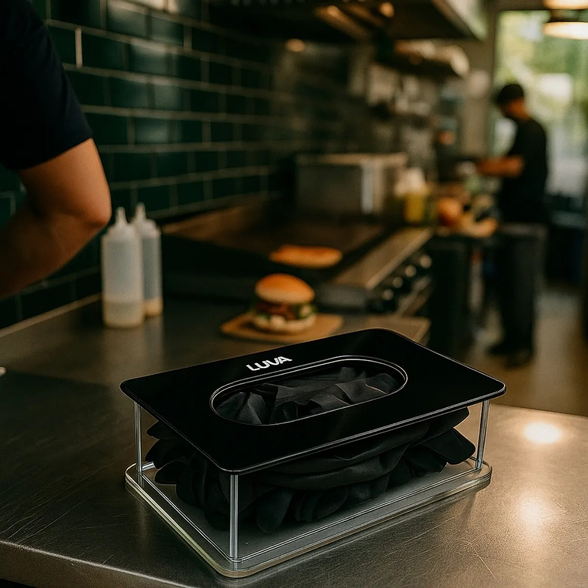 Caixa Acrílico Porta Luva Máscara Touca Profissional Médico