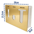 Organizador Luva Touca Máscara Acrílico Dispenser Epi Luxo