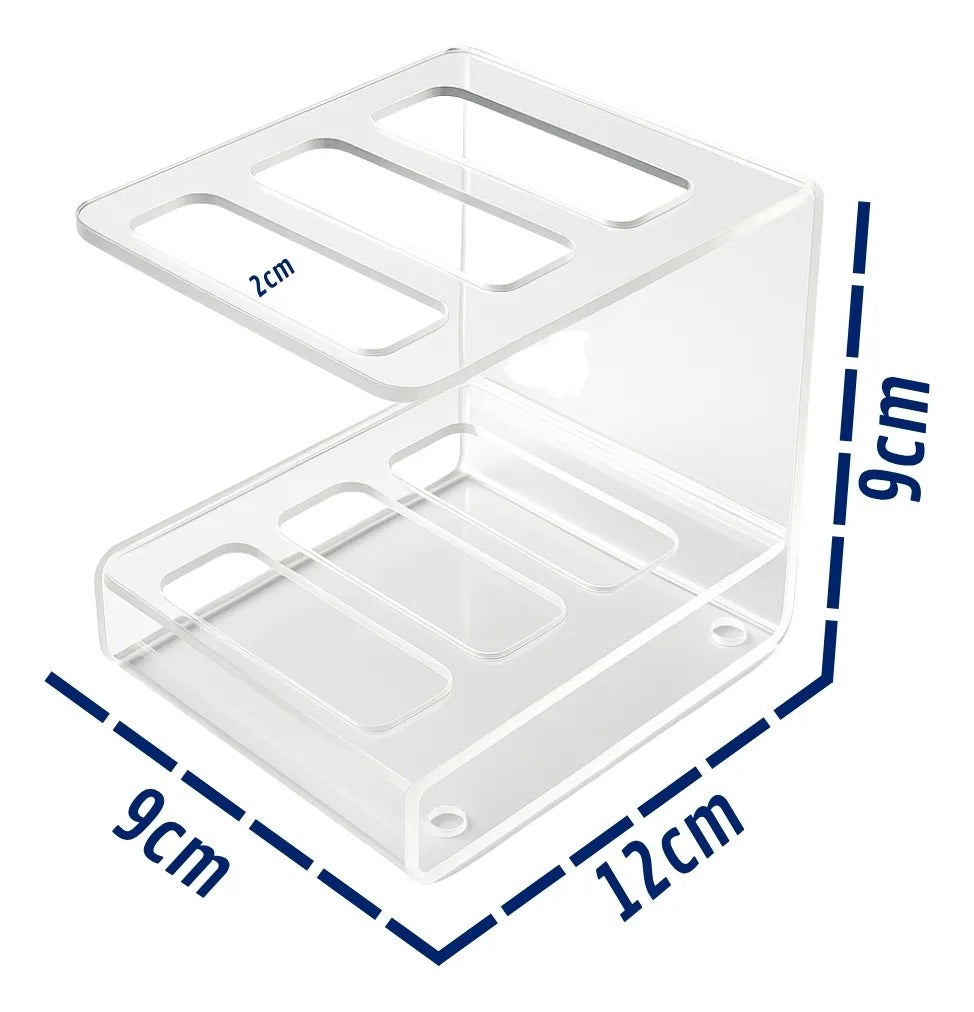 Suporte Controle Remoto Transparente Mesa Moderna Sala Rack