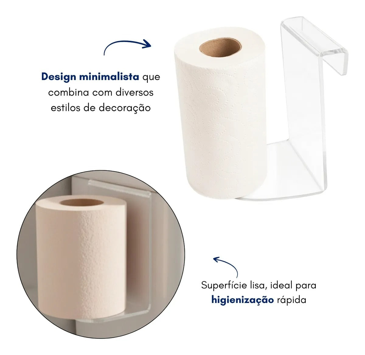 Porta Papel Caixa Acoplada Higiênico Privada Banheiro Lavabo