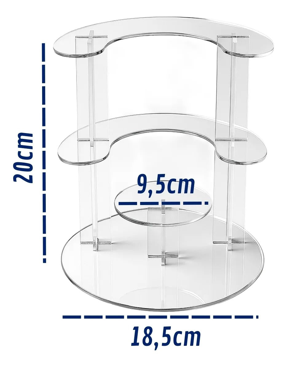 Prateleira 4 Andares Display Vitrine Balcão Loja Suporte
