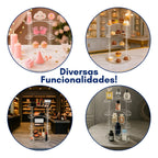 Prateleira 5 Andares Display Vitrine Balcão Loja Suporte