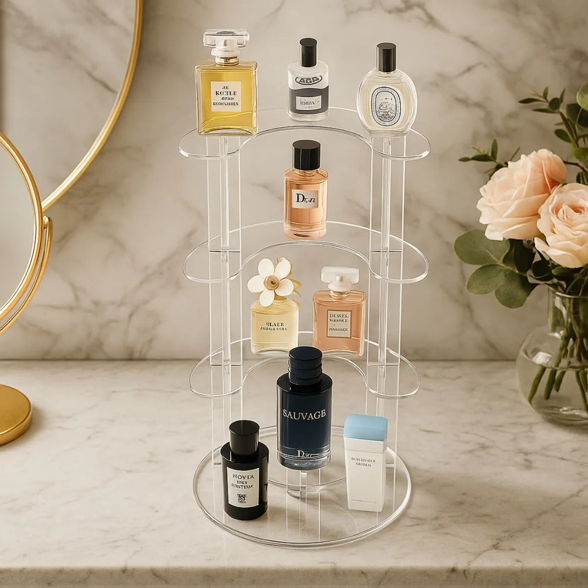 Prateleira 5 Andares Display Vitrine Balcão Loja Suporte